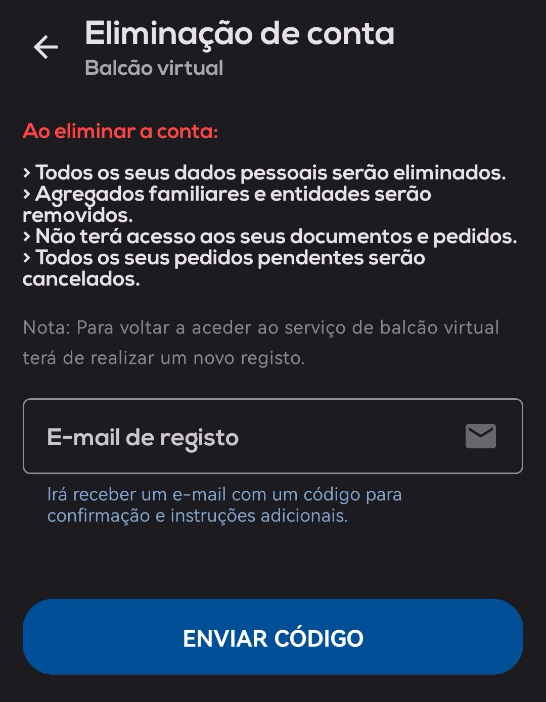 Eliminar Conta 01 Eliminar Conta 01
