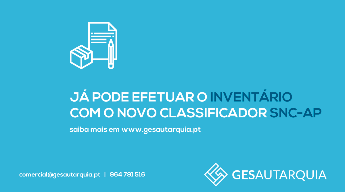 Já pode efetuar o Inventário com o novo Classificador SNC-AP