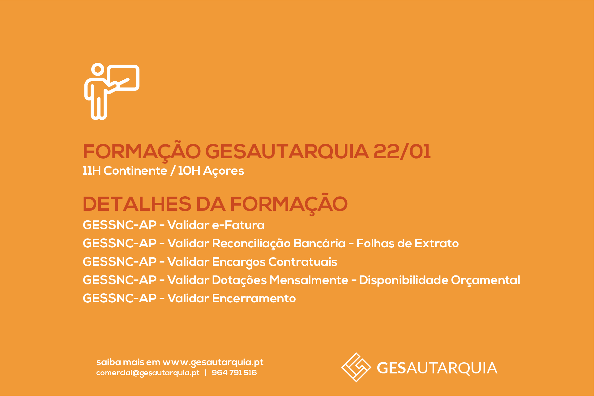 Formação Semanal GESAutarquia