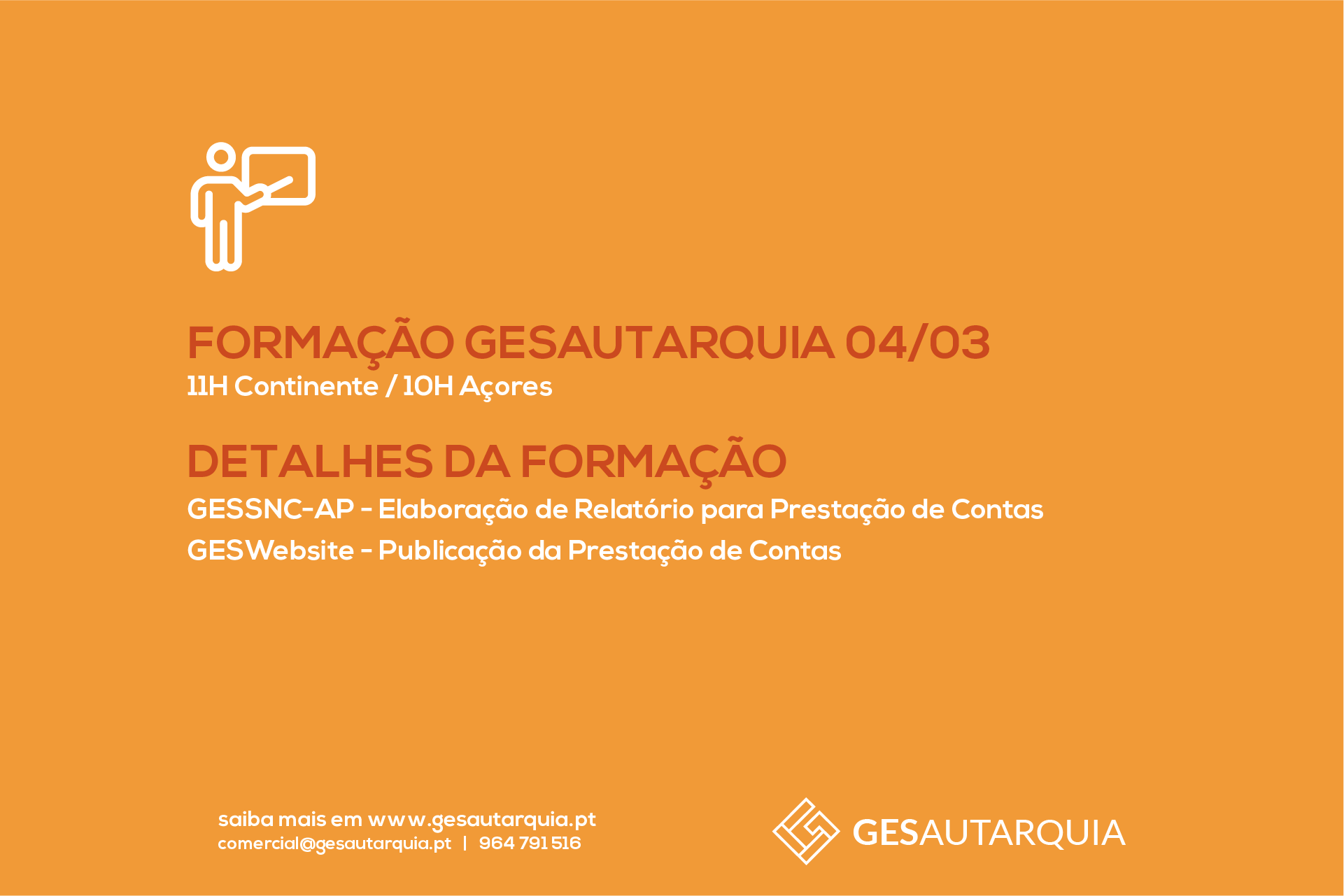 Forma&ccedil;&atilde;o Semanal GESAutarquia