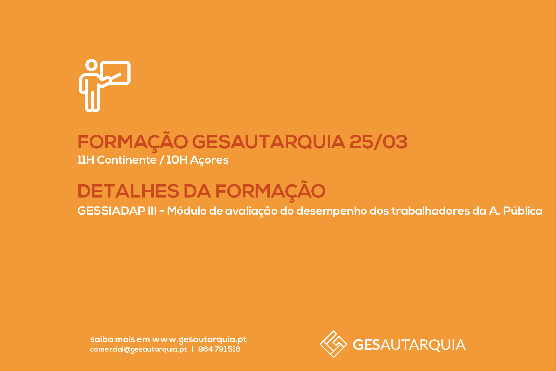 Forma&ccedil;&atilde;o Semanal GESAutarquia