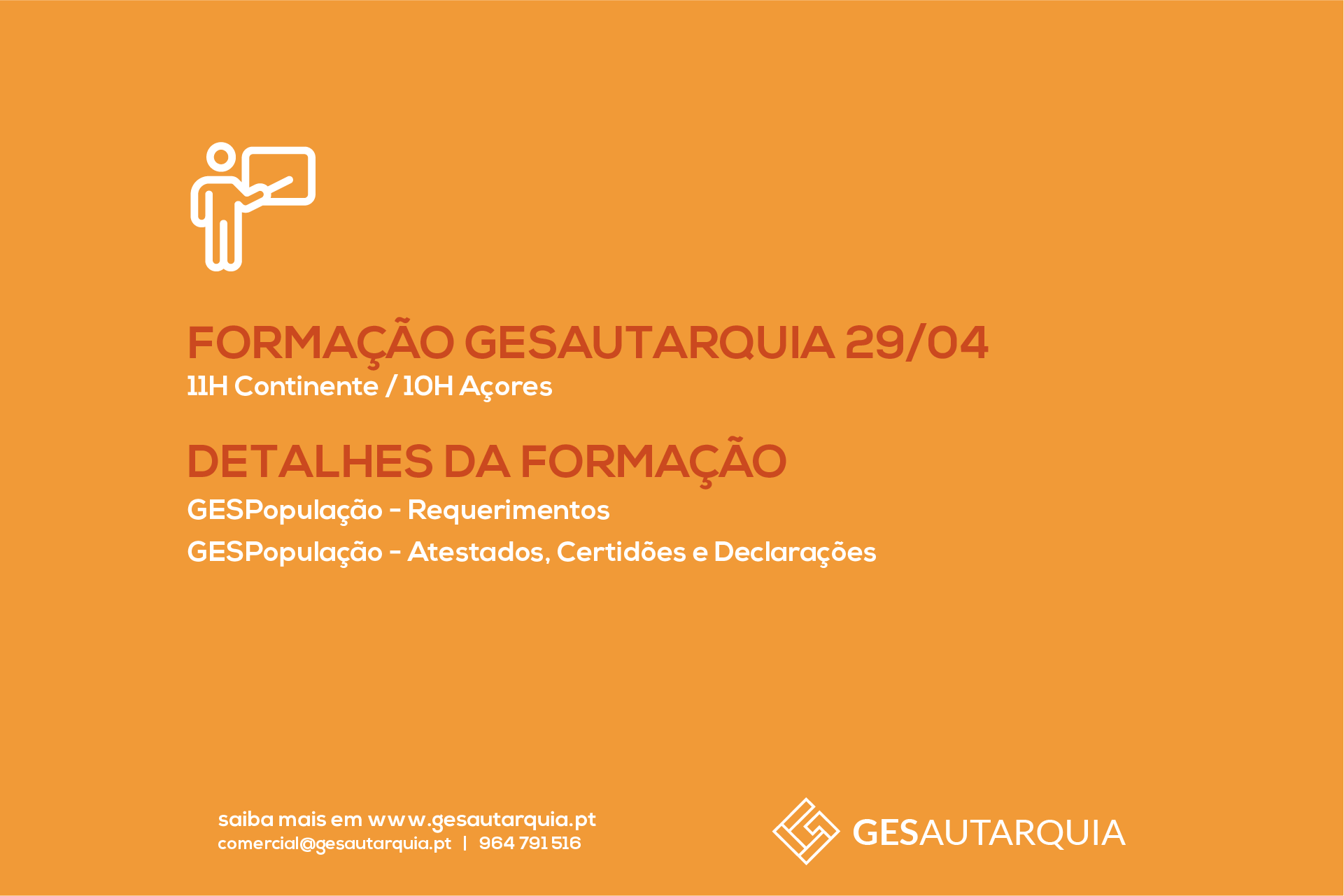 Forma&ccedil;&atilde;o Semanal GESAutarquia