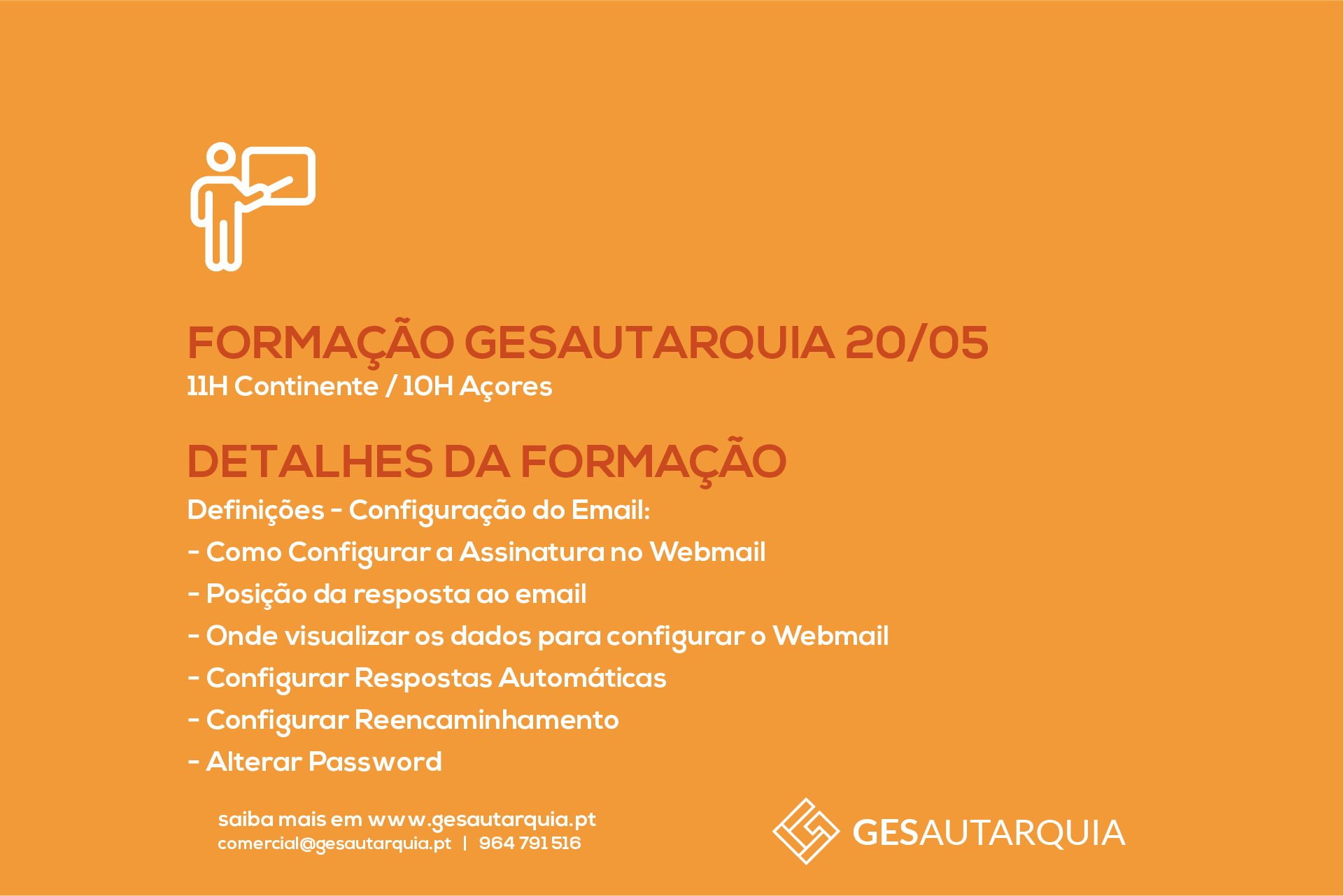Forma&ccedil;&atilde;o Semanal GESAutarquia