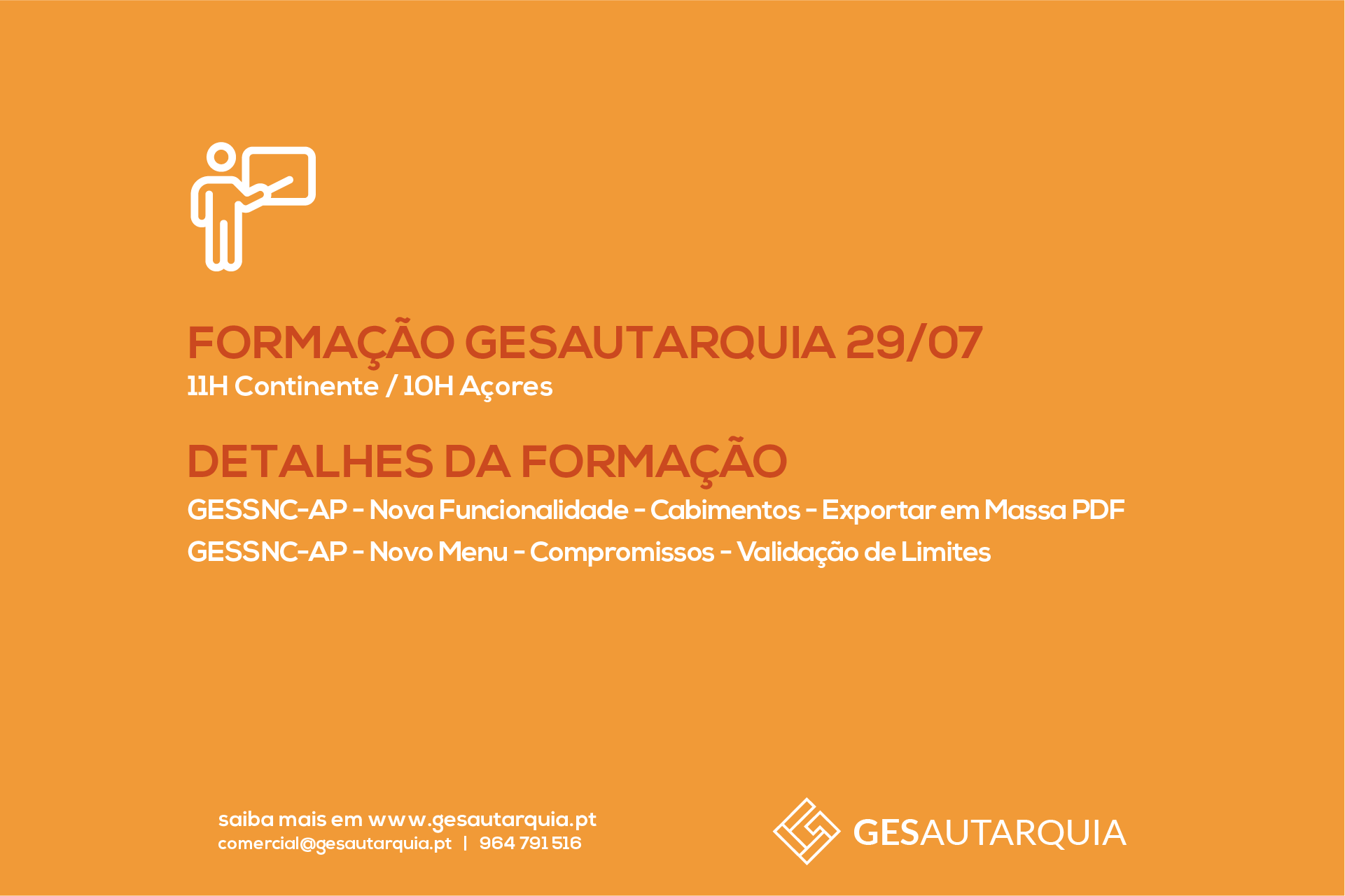 Forma&ccedil;&atilde;o Semanal GESAutarquia