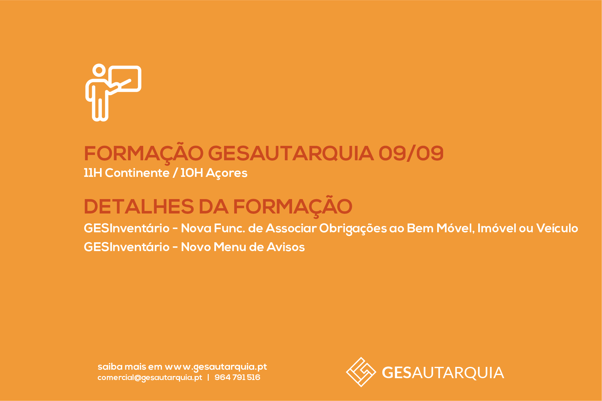 Forma&ccedil;&atilde;o Semanal GESAutarquia