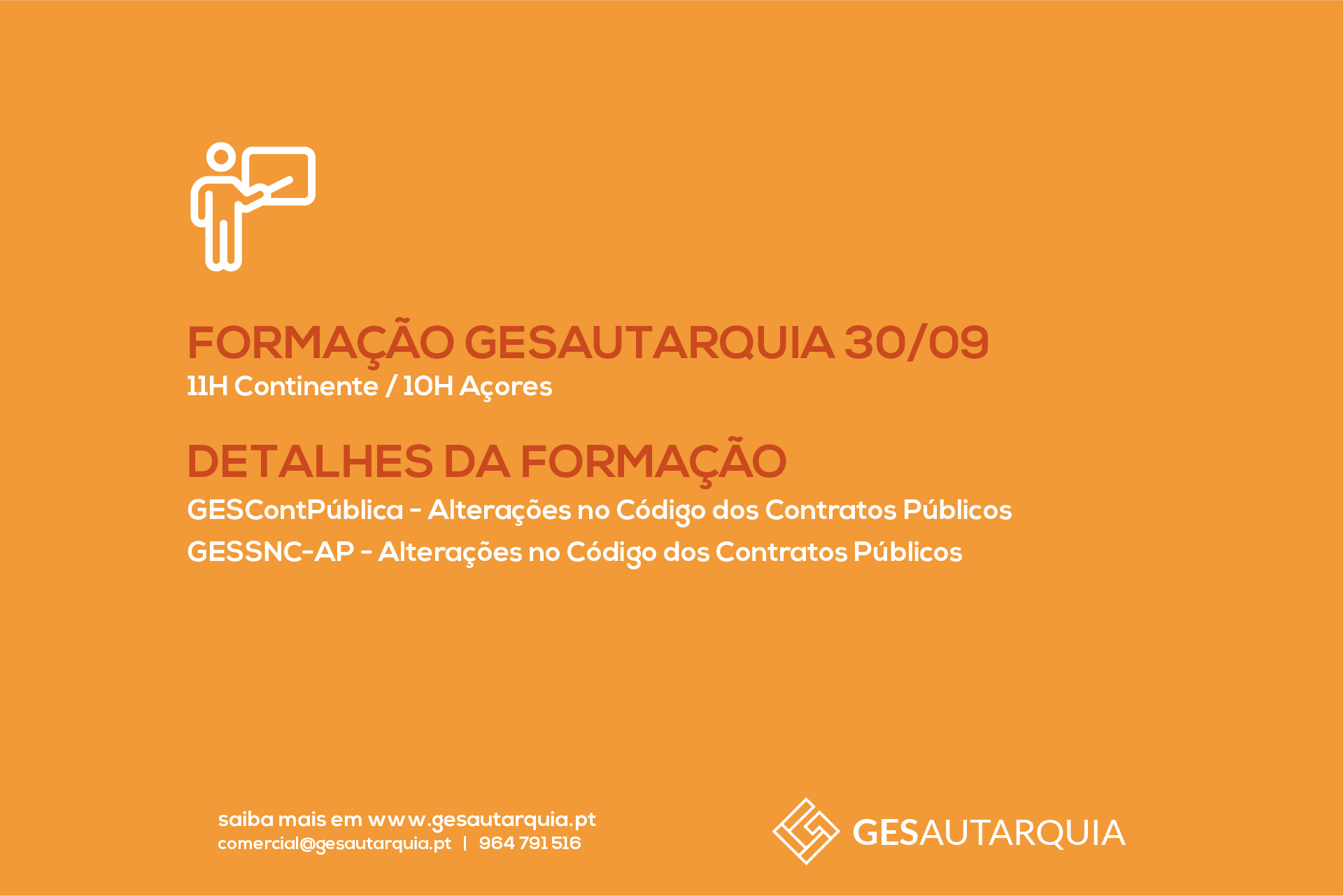 Forma&ccedil;&atilde;o Semanal GESAutarquia